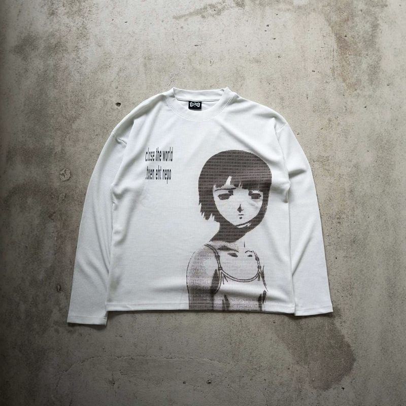 Y2K Japanese and Korean Anime Two-Dimensional Subculture Harajuku Style Printed High Street Trendy Casual Round Neck Long-Sleeved T-Shirt Y2K Japanese and Korean Anime Two-Dimensional Subculture Harajuku Style Printed High Street Trendy Casual Round Neck Long-Sleeved T-Shirt