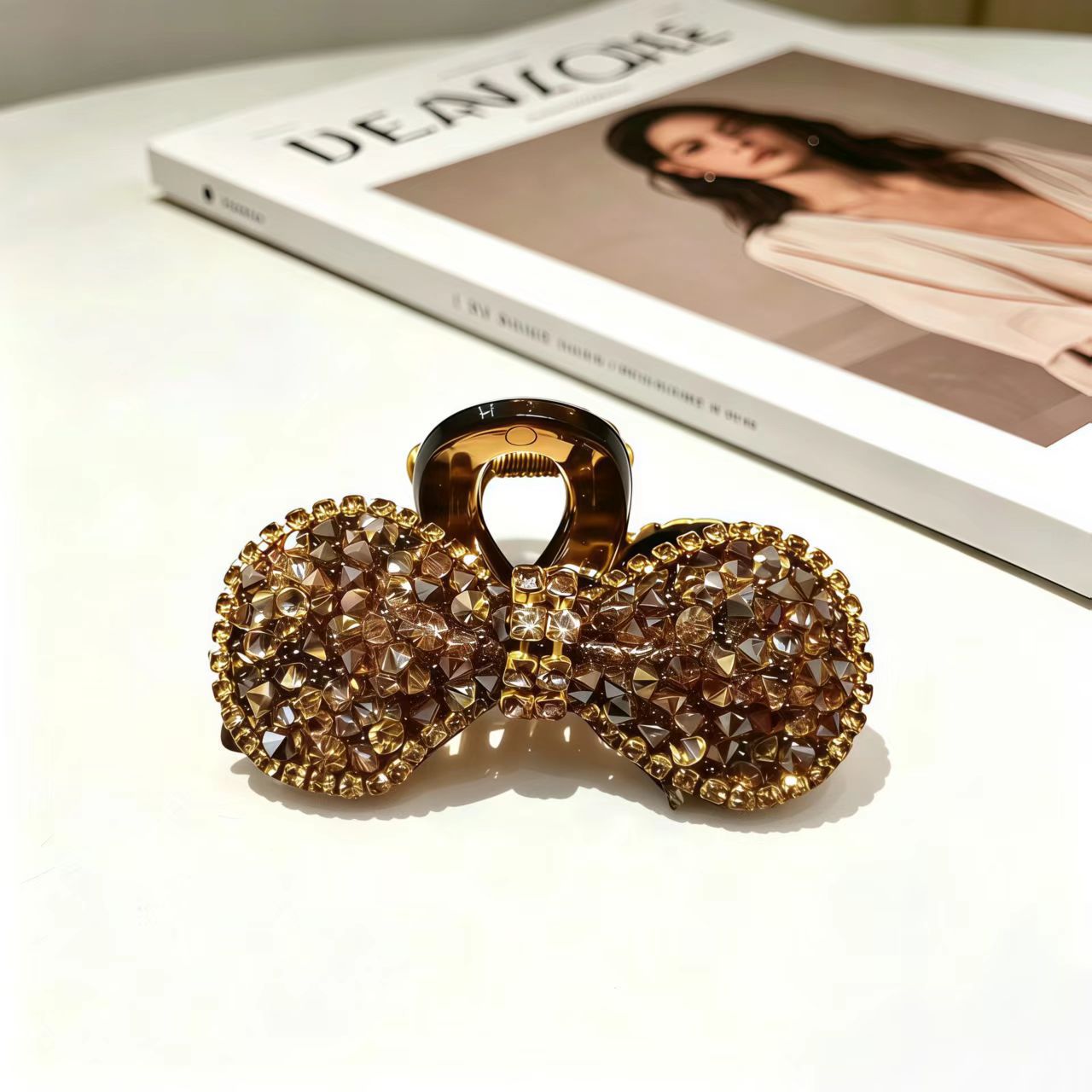 25#【커피】다이아몬드 나비넥타이【4.5cm】