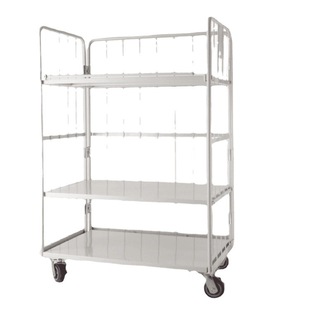 Express sorting shelf logistics trolley folding iron shelf pulling household factory labor-saving mobile logistics platform car