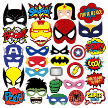 新款超级英雄照片展位道具 漫画超级英雄漫威超人派对装饰拍照道