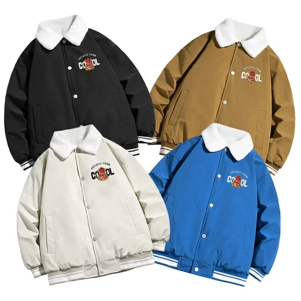 Direct sales from the manufacturer: Men's and women's autumn and winter lamb wool warm cotton coats, 2026 new casual loose thick cotton-padded jackets wholesale