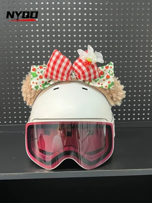 Motorcycle Electric Vehicle Full – Motosiklet dəbilqələri - daffy-bear-strawberry-bow-helmet-not-included