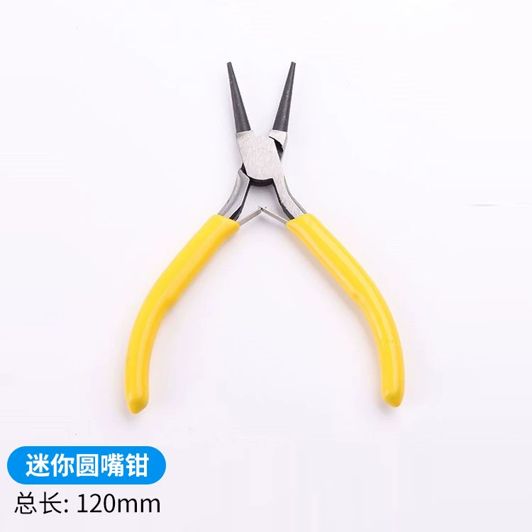 Yellow small handle, pliers, set, handmade