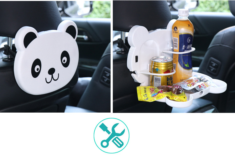 Cartoon Car Foldable Dining Table Rear Seat Car Cup Holder Car Water Cup Holder Car Beverage Holder Multi-Function