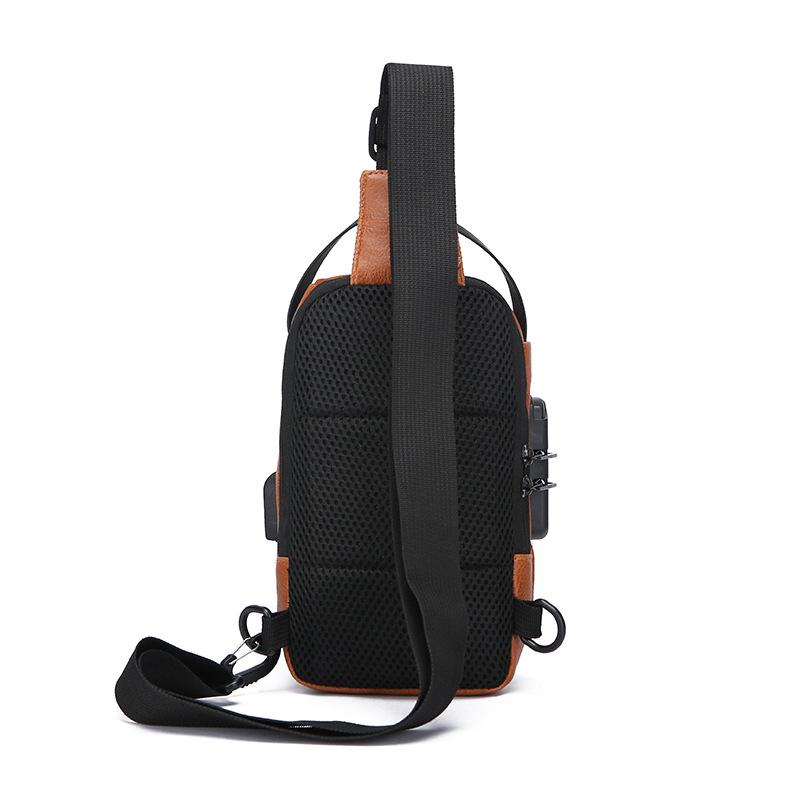Men's chest bag, crossbody bag, anti-theft waist bag, outdoor sports bag, men's bag, crossbody bag, high-end cycling storage bag undefined
