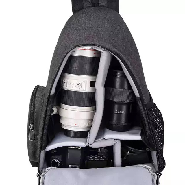 DSLR Camera Backpack Dual Shoulder Waterproof Camera Bag Single Shoulder Camera Bag Triangle Bag Chest Bag Crossbody Bag 2023 New Arrival