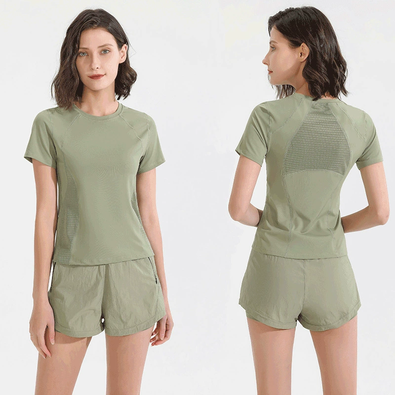 Спортивный костюм для фитнеса, женская профессиональная одежда для утреннего бега, весенне-осенний тренажерный зал, свободная одежда для йоги высокого уровня