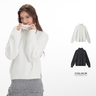 HeyHenry��ɫ���Ië��Ů������㼑��L2025���¿�ˮ��ë�����ﶬ��