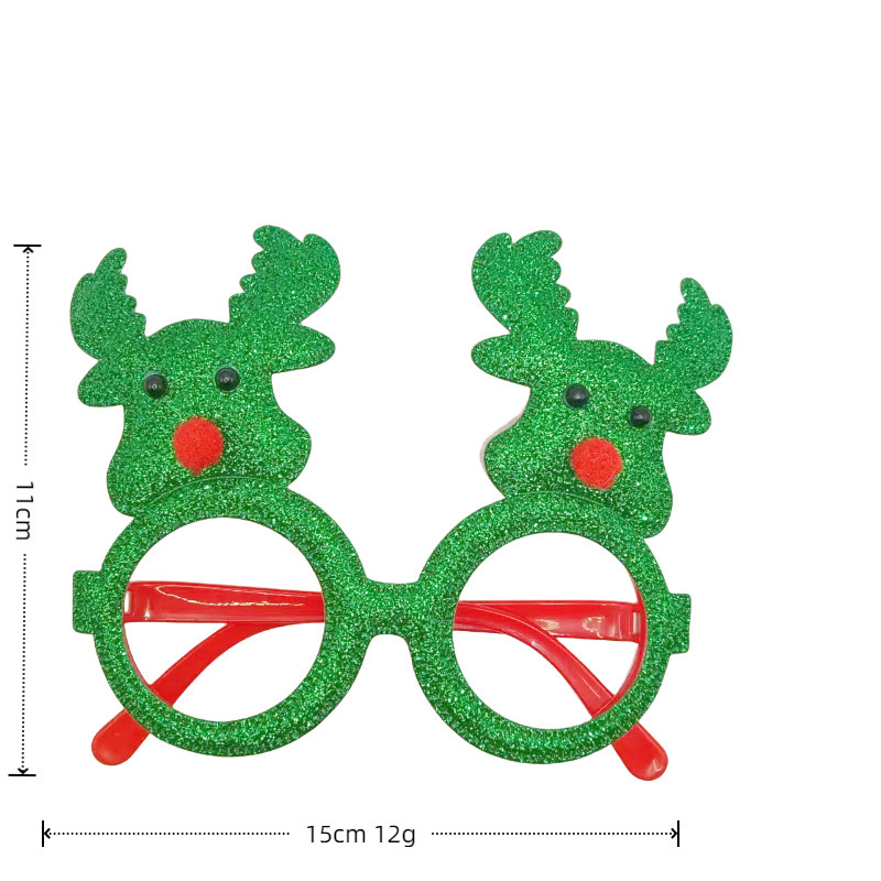 녹색 사슴 머리(빨간색 프레임/검은색 프레임)