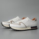 Sand-etched New Genuine Leather sneaker Men's Breathable Casual Trendy Shoes Fashionable All-match Korean-style Height-increasing Genuine Leather Men's Shoes