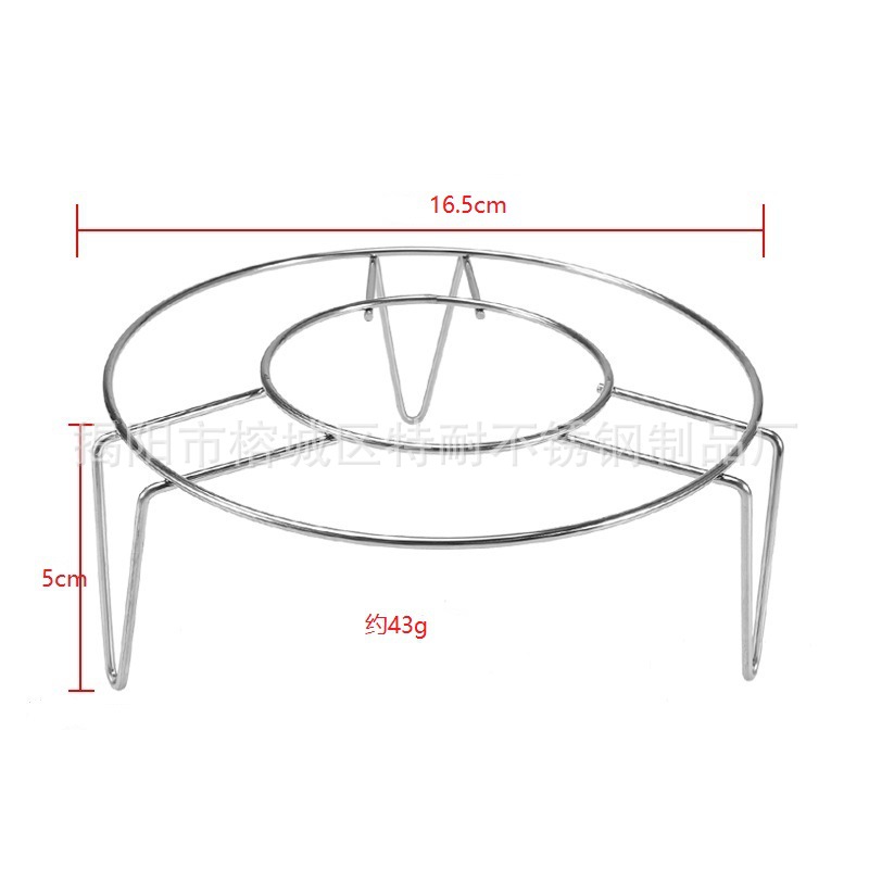 Rejilla de vapor universal engrosada de acero inoxidable para cocinar verduras al vapor, rejilla de vapor para ollas arroceras de patas altas y ollas a presión, rejilla de vapor del fabricante.