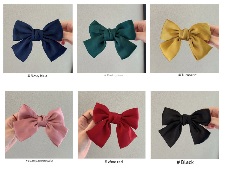 Pasador de pelo con lazo elegante para niñas estilo francés_voghion.com