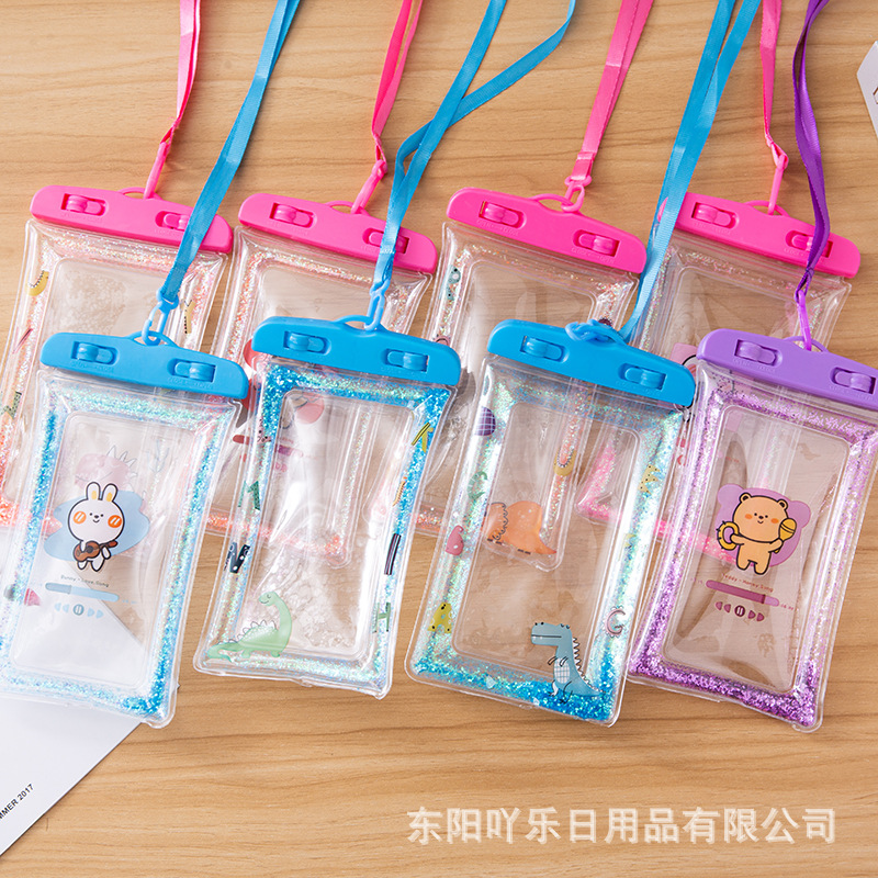 PVC手机防护隔离防水袋游泳潜水可触屏手机袋挂脖温泉密封防护袋|ms