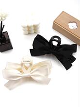 Simple Plain Bowknot Design Hair Claw Clips As Gift Casual