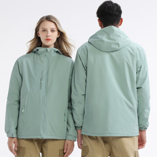Windproof and rainproof assault clothing for printing logo outdoor team work clothes coat printing solid color autumn and winter for ordering men