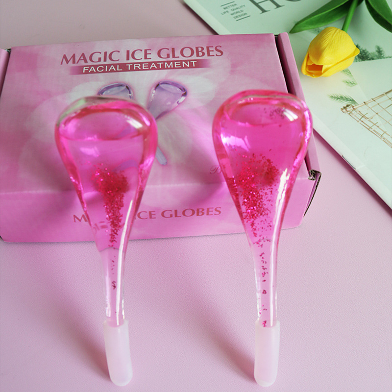 FUENTE Bola de onda de hielo de belleza de fábrica Bola de onda de hielo Bola de belleza energía bola de cristal masaje facial cuidado Bola de onda de hielo