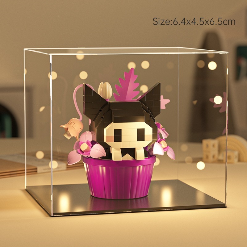 Le transfronterizo postre de dibujos animados muñeca ensamblaje de bloques de construcción decoración caja ciega juguetes de puzzle para niños 1 de junio tienda de regalo