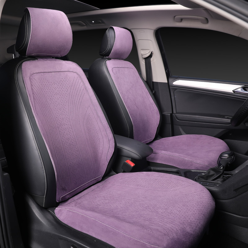 Summer suede car seat cushion, suitable for all seasons, breathable saddle-style car seat pad, ventilated car seat cushion