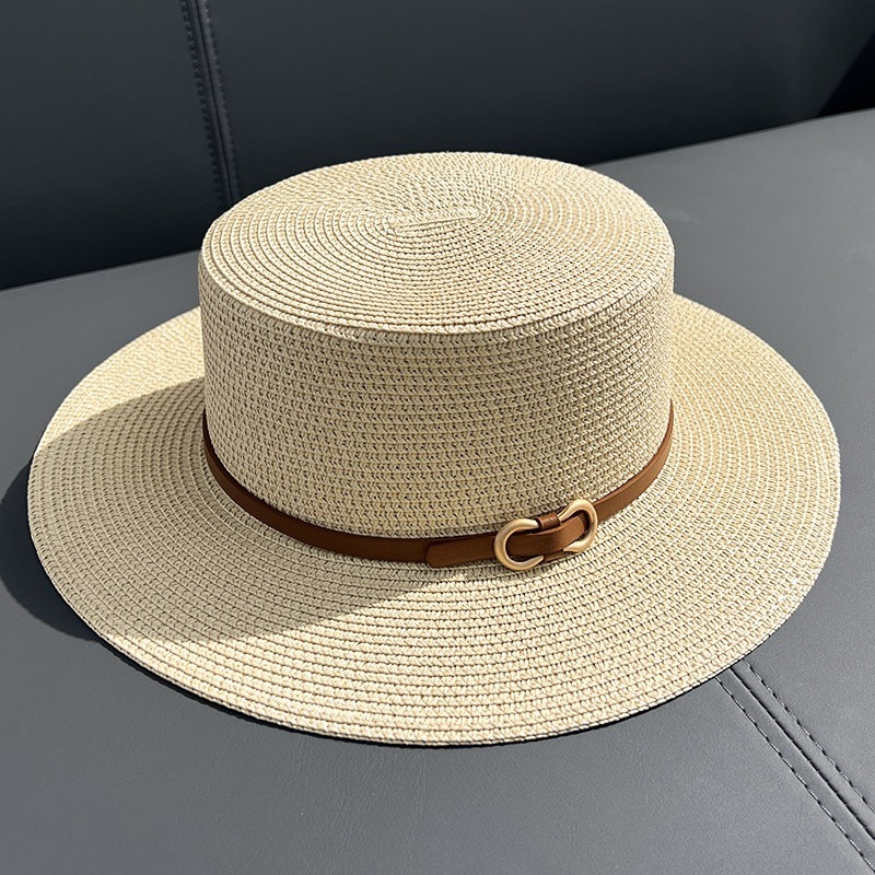 Women's Ethnic Style Solid Color Straw Hat display picture 4