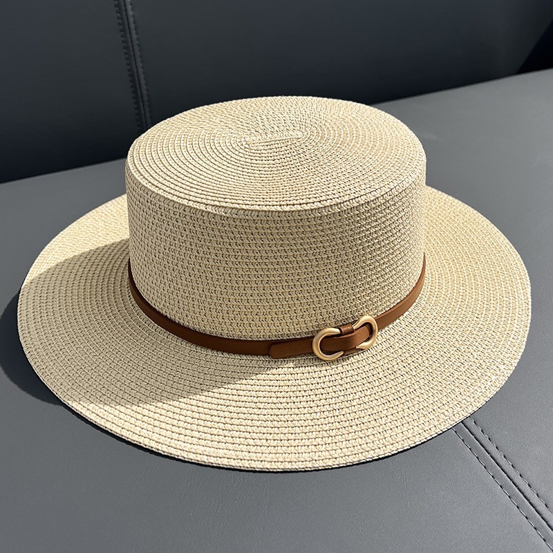 Solid Color Pattern Women's Ethnic Style Solid Color Straw Hat