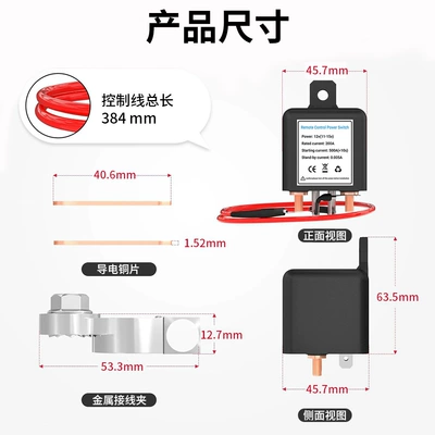 Anti-Theft, Remote Control Relay — Power supply, ignition system accessories