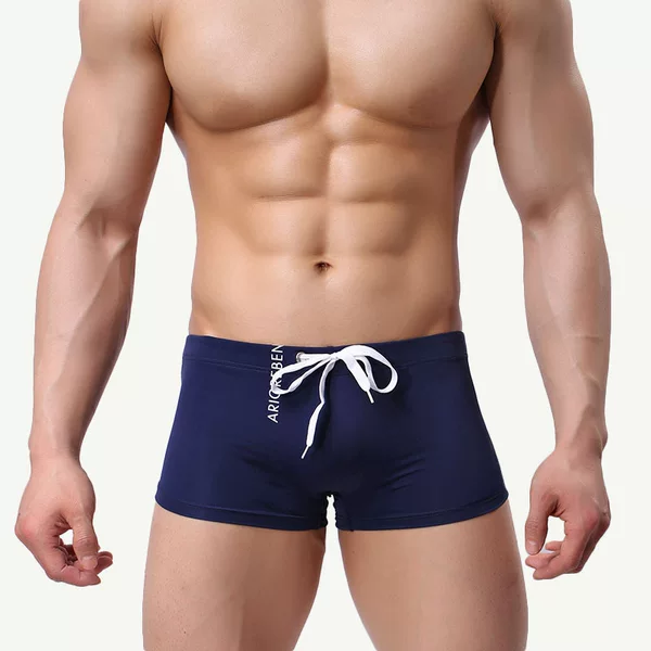 New Swimming Trunks Men's Anti-embarrassment Boxer Shorts Men's Swimwear Quick-drying Loose plus size Professional Swimming Leisure Equipment