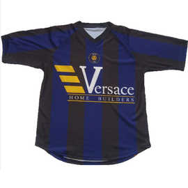 工厂加工定制男式出场服数码印花足球服团体活动衫热升华印花工艺