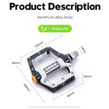 新款DU山地车铝合金公路自行车轴承脚踏超轻培林脚蹬骑行零配件