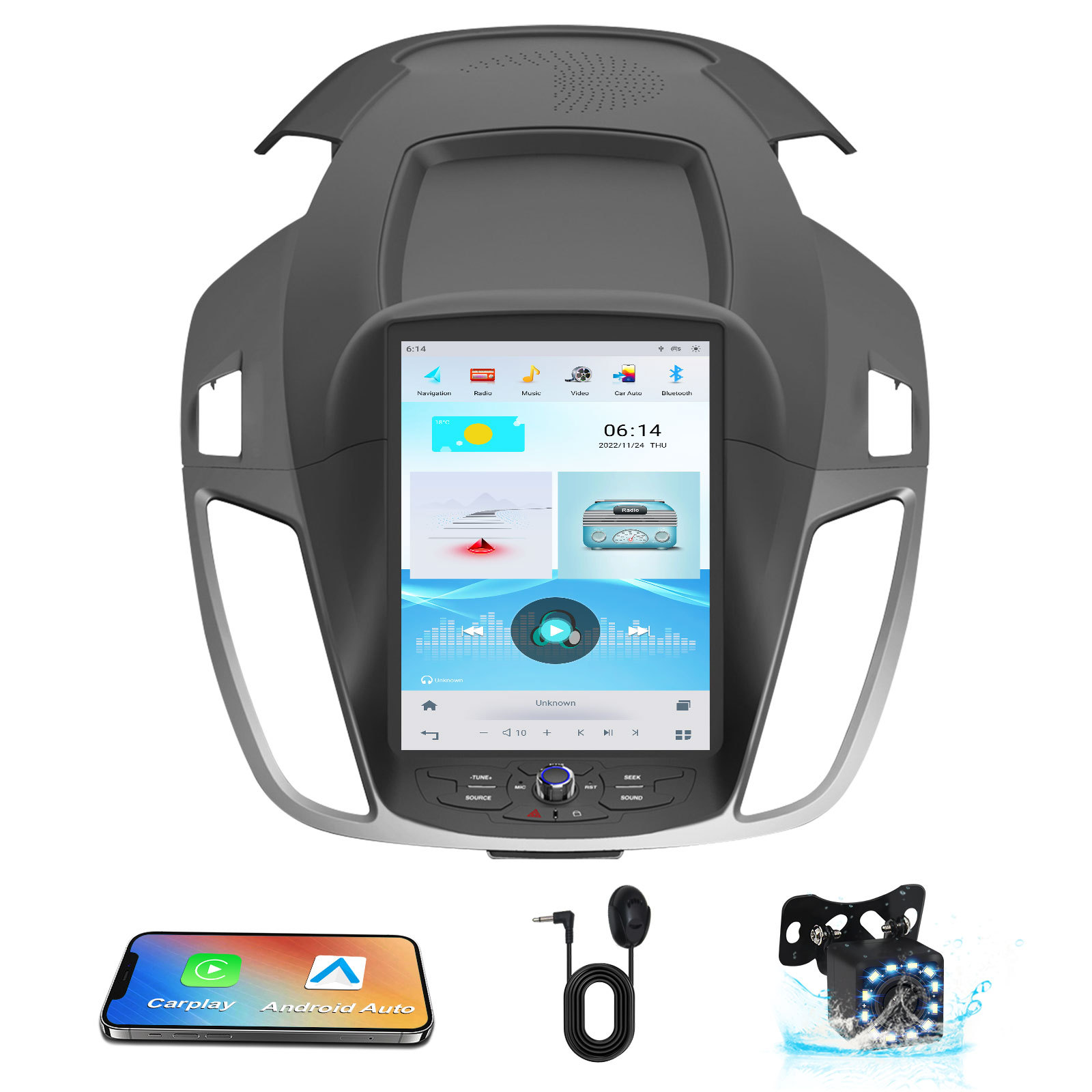 Ford Escape Kuga 2013-2015 üçün Android naviqasiyalı ekran