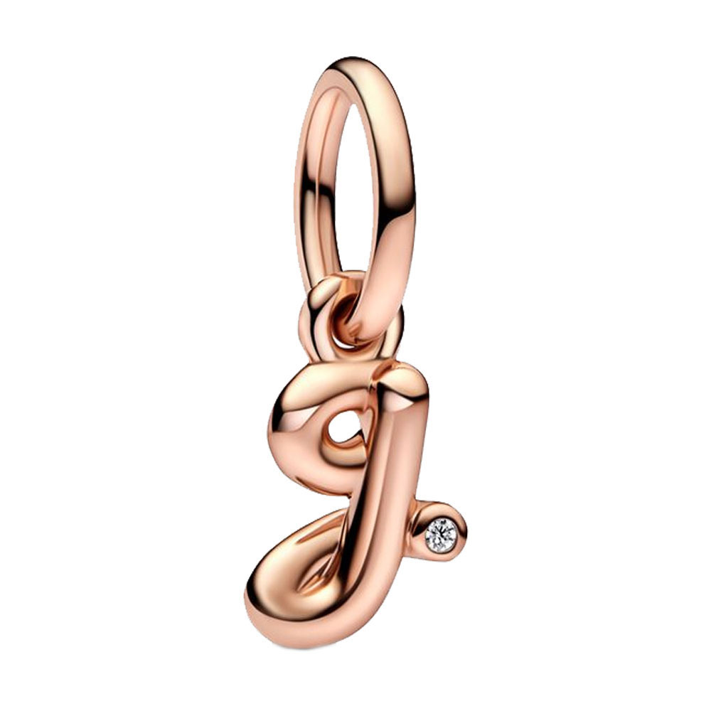 1 Piece Copper Zircon Letter Pendant display picture 8