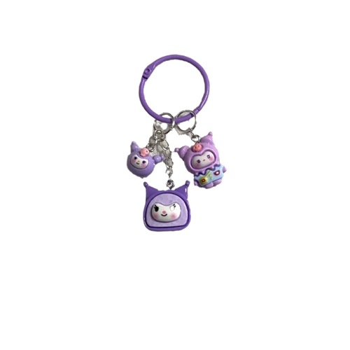 Card ring 751 Sanrio cartoon style creative cute personalized gift key chain school bag pendant key chain