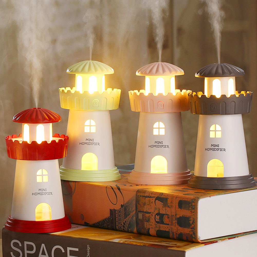 定制加濕器迷你小夜燈家用霧化器 靜音桌面空氣USB加濕器創(chuàng)意禮品