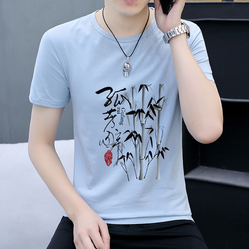 Sky blue 100 short sleeves