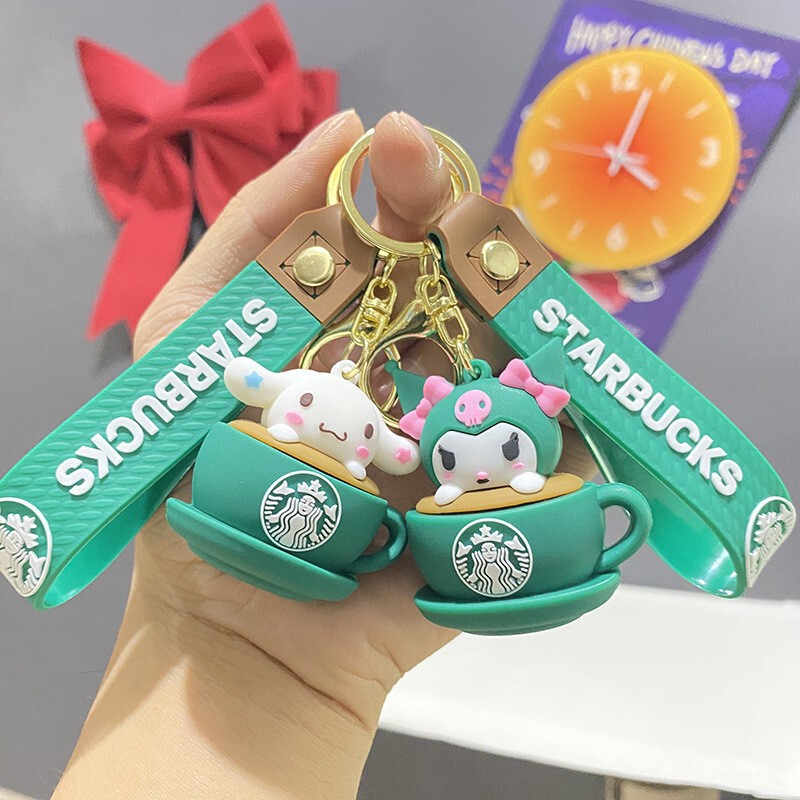 Starbucks Milk Tea Bear Resin Keychain Cute Doll Solid Key Pendant Silicone Bear Bag Charm Starbucks Milk Tea Bear Resin Keychain Cute Doll Solid Key Pendant Silicone Bear Bag Charm