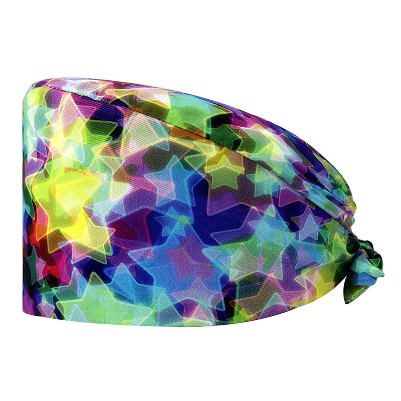 Venta caliente de Europa y América Mickey casquillo de la enfermera médico tapa de impresión de algodón puro sombrero de trabajo de exportación de comercio exterior en la acción al por mayor