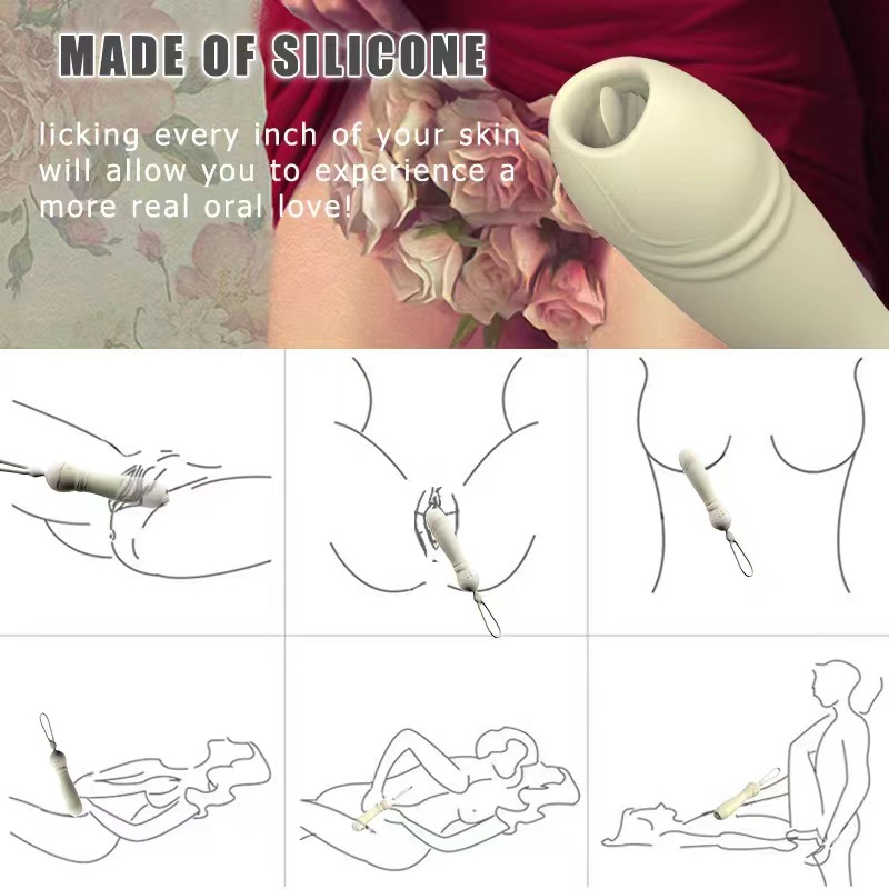 Tongue-Licking Couples Vibrator with Wearable Design and Body-Wave Stimulation — detail image 3