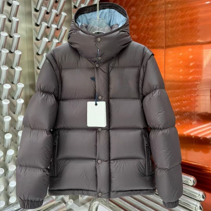 Montblanc Top-Tier Large Logo Montblanc Two-In-One down Jacket Coat Goose down down Jacket Hooded Vest Detachable Coat