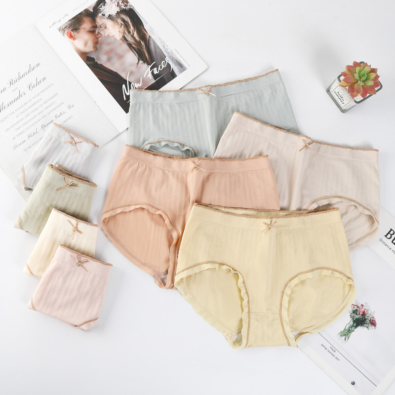 seamless lady Underwear comfortable pure cotton Crotch Middle-waisted girl student shorts solar system ventilation girl triangle Pants