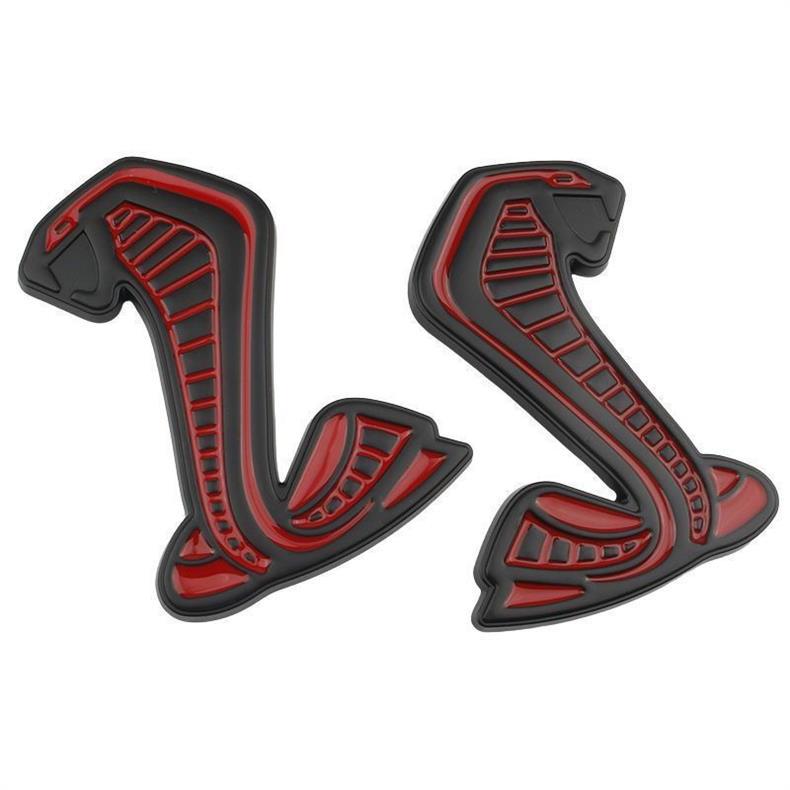 Personalized 3D three-dimensional Mustang car emblem, Shelby front grille emblem, Mustang car emblem, modified Cobra tail emblem, personalized and creative
