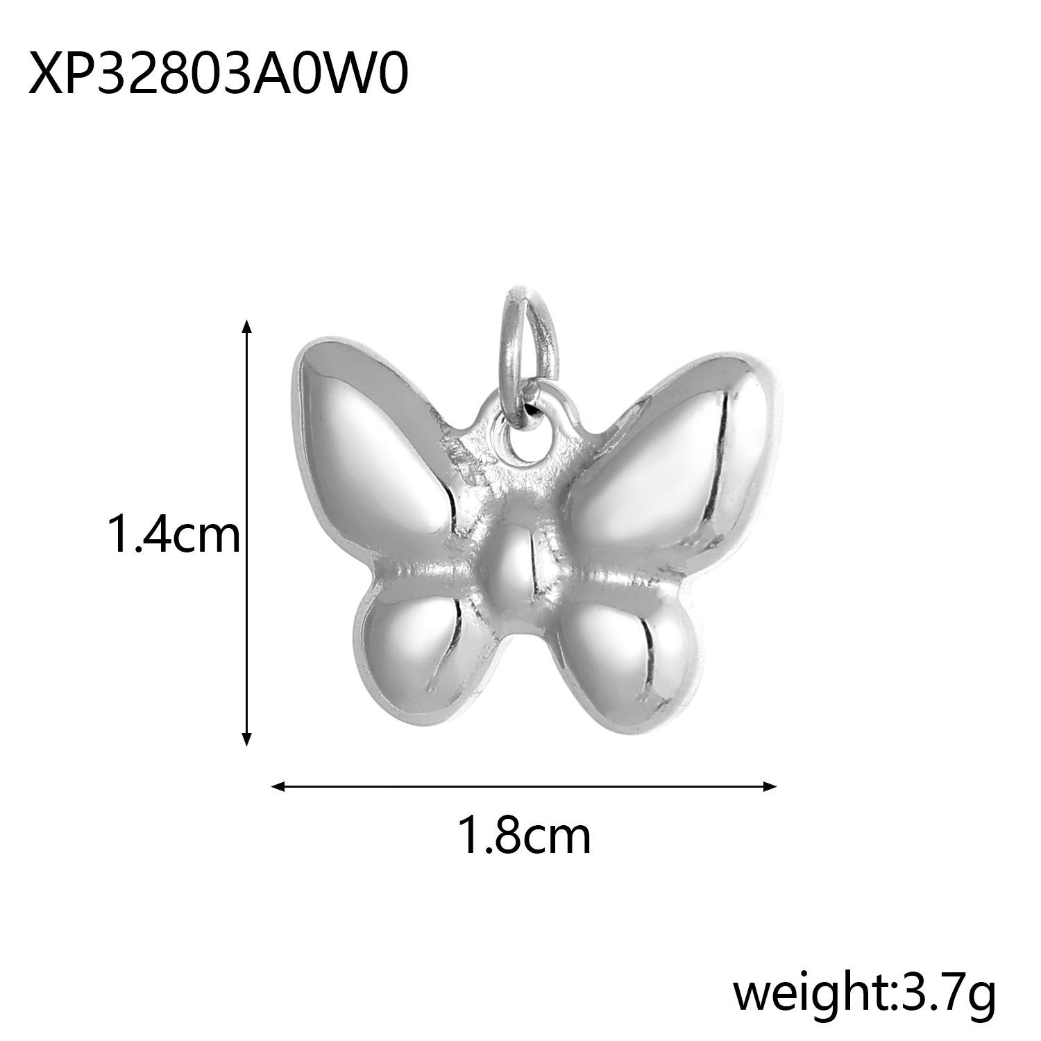 2g Weight Pendant Jewelry Making Type DIY Ornament Accessories Classification 1 Piece Quantity 304 Stainless Steel Material Dragonfly, Butterfly Pattern All Seasons Season Plating Design Basic, Simple Style Style 1 Piece 304 Stainless Steel Dragonfly Butterfly Pendant 7