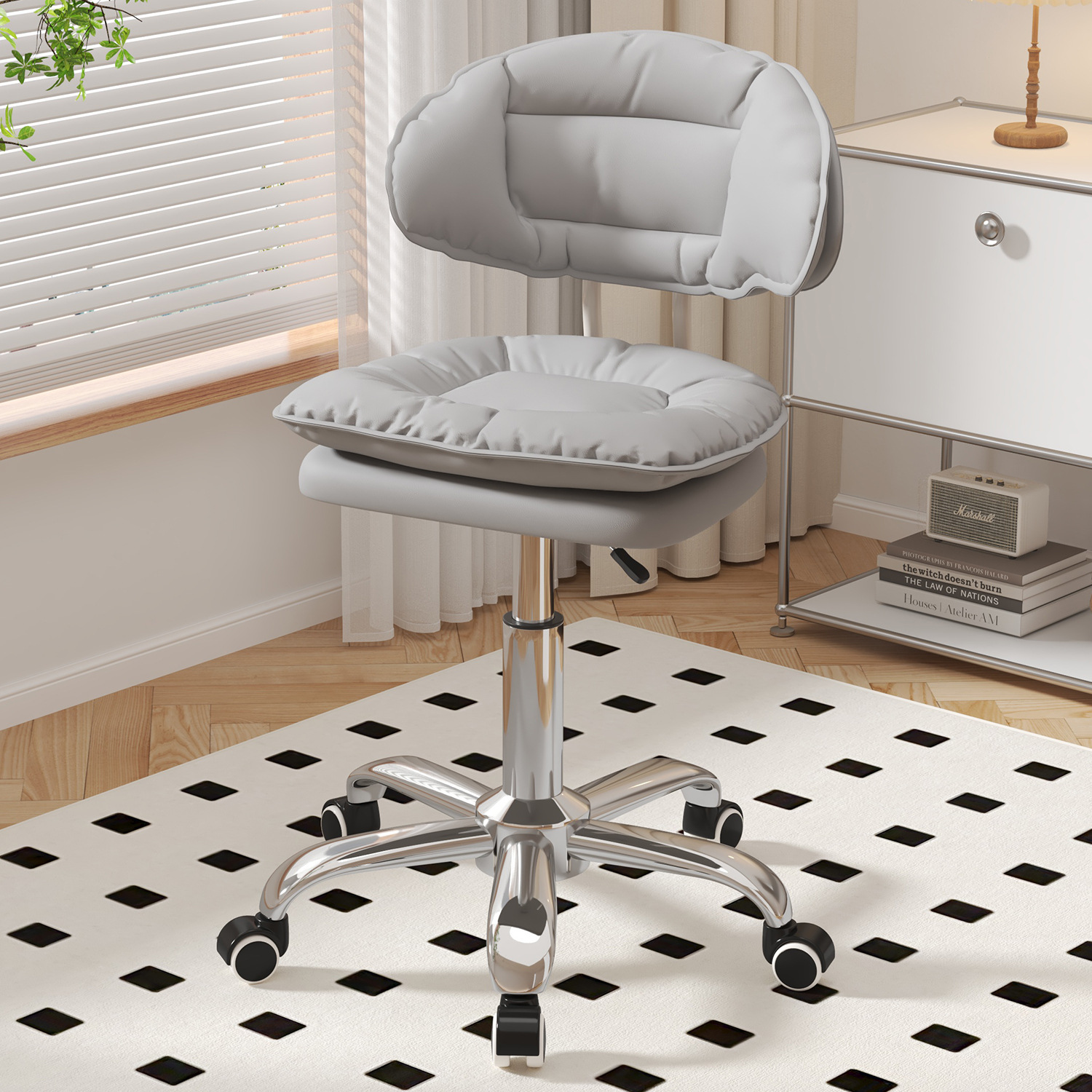 Silla de bar simple taburete giratorio casero respaldo silla de bar silla de plata de belleza manicurista elevación taburete