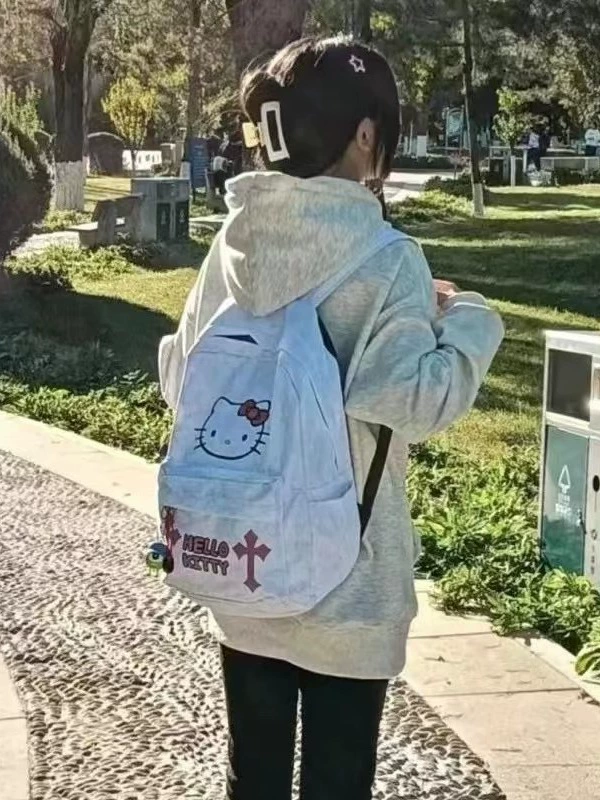 Hello Kitty, рюкзак, мультяшная сумка