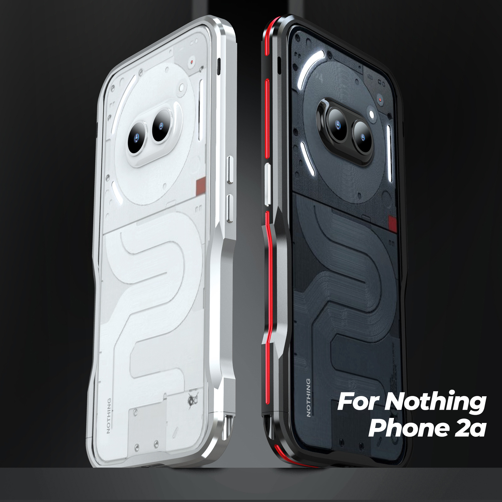 适用Nothing phone2A金属边框手机壳nothing3A Pro防摔保护套