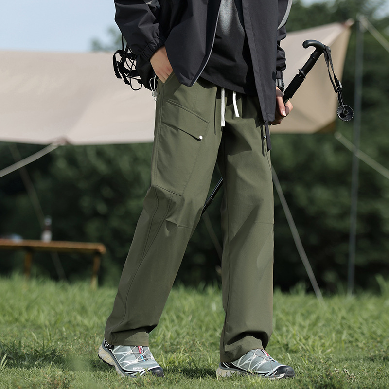 2026 nuevo hombre estilo americano marca de moda pantalones paracaidistas primavera y otoño al aire libre sueltos pantalones casuales deportivos multifuncionales para hombres image 4