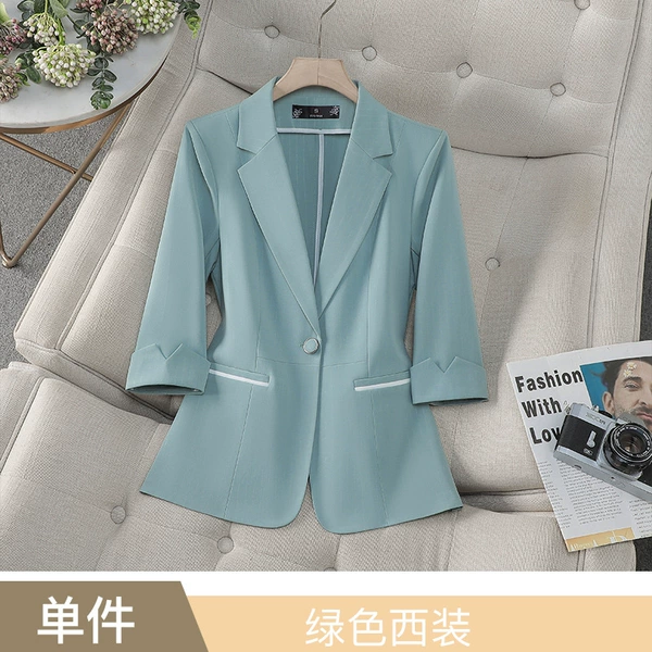 Green classic suit jacket