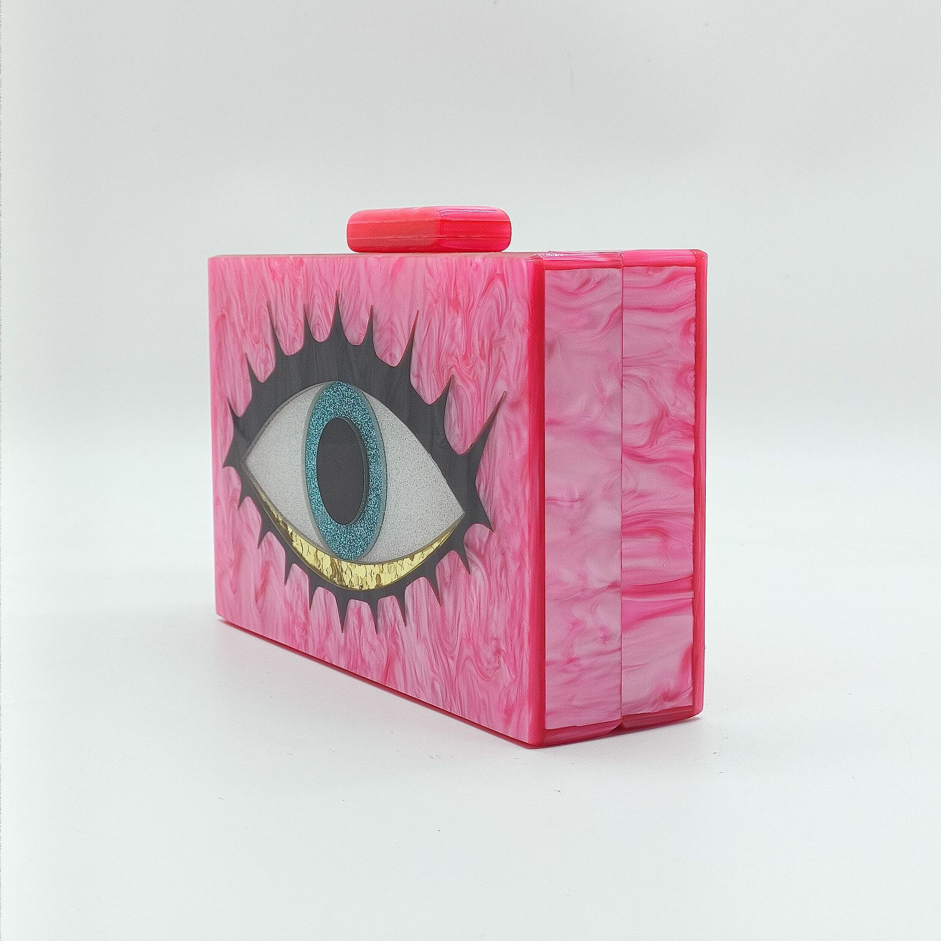 Sac bandoulière léger et luxueux en acrylique avec chaîne et motif serpent, idéal pour les soirées et le quotidien. Pochette/sac à bandoulière avec chaîne._voghion.com