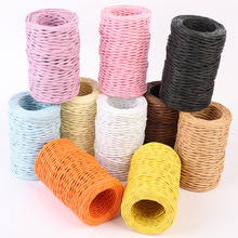 2mm铁丝纸绳学生创意DIY手工编织花篮花瓶纸藤50m一卷