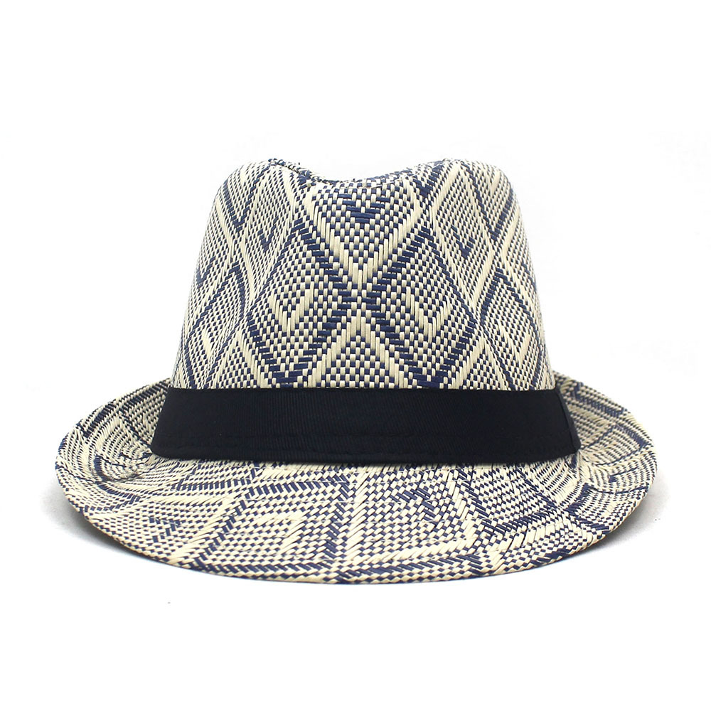 Hombres Retro Estilo Étnico Lingge Correas Prensado Sombrero De Fieltro display picture 2