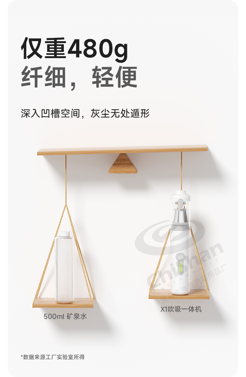 [Customized] Car Vacuum Cleaner with Super Strong Suction Power, Handheld Small Portable Vacuum Cleaner for Cars, Suction and Blowing All-In-One Machine