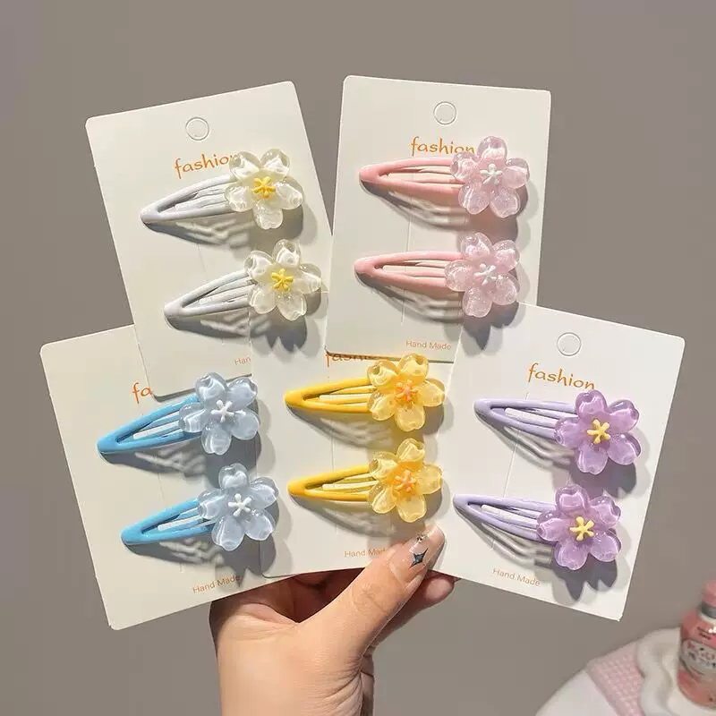 Заколка (hairpin) универсальная цветочная для детей, 6,083 см, пастельные цвета